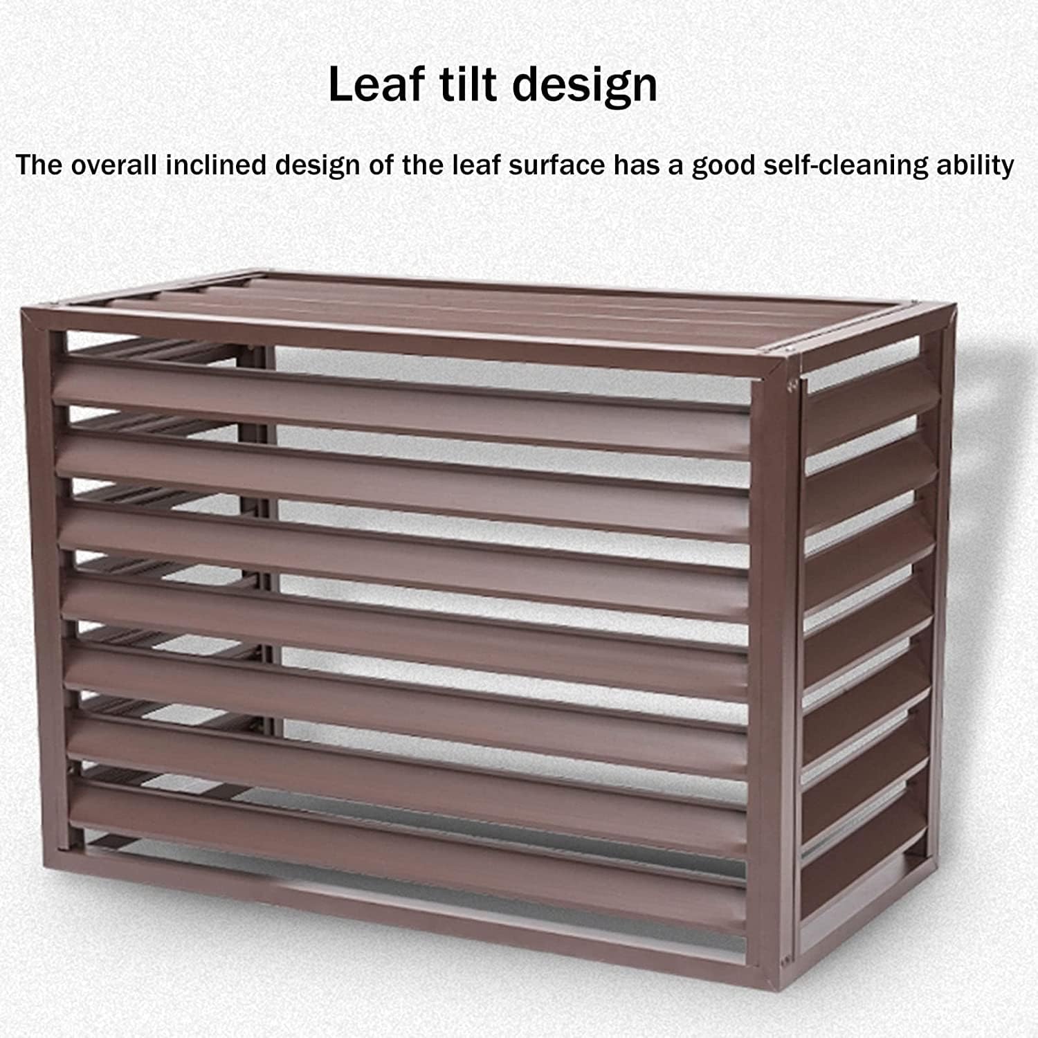  Climatiseur Extérieur Écran De Clôture Couvercle En Aluminium For Climatiseur Et Pompe À Chaleur, Écran De Clôture De Confidentialité Toutes Saisons, Antivol, Robuste, Couverture AC, Couverture D'unit