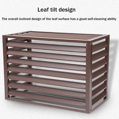  Climatiseur Extérieur Écran De Clôture Couvercle En Aluminium For Climatiseur Et Pompe À Chaleur, Écran De Clôture De Confidentialité Toutes Saisons, Antivol, Robuste, Couverture AC, Couverture D'unit