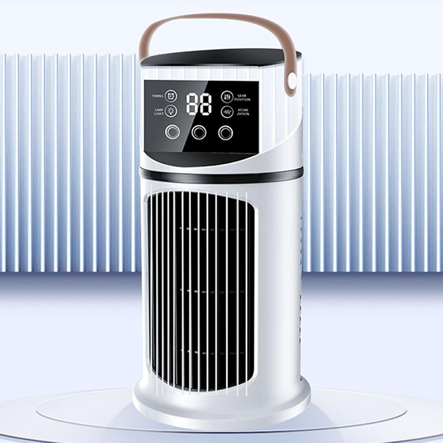  Ventilateur Climatiseur Mobile, 2 Modes Et 9 Vitesses Climatiseur Mobile Silencieux Portable Rafraîchisseur D'air, Refroidisseur Par Évaporation Mini Climatiseurs Portable Pour Chambre Bureau Voiture