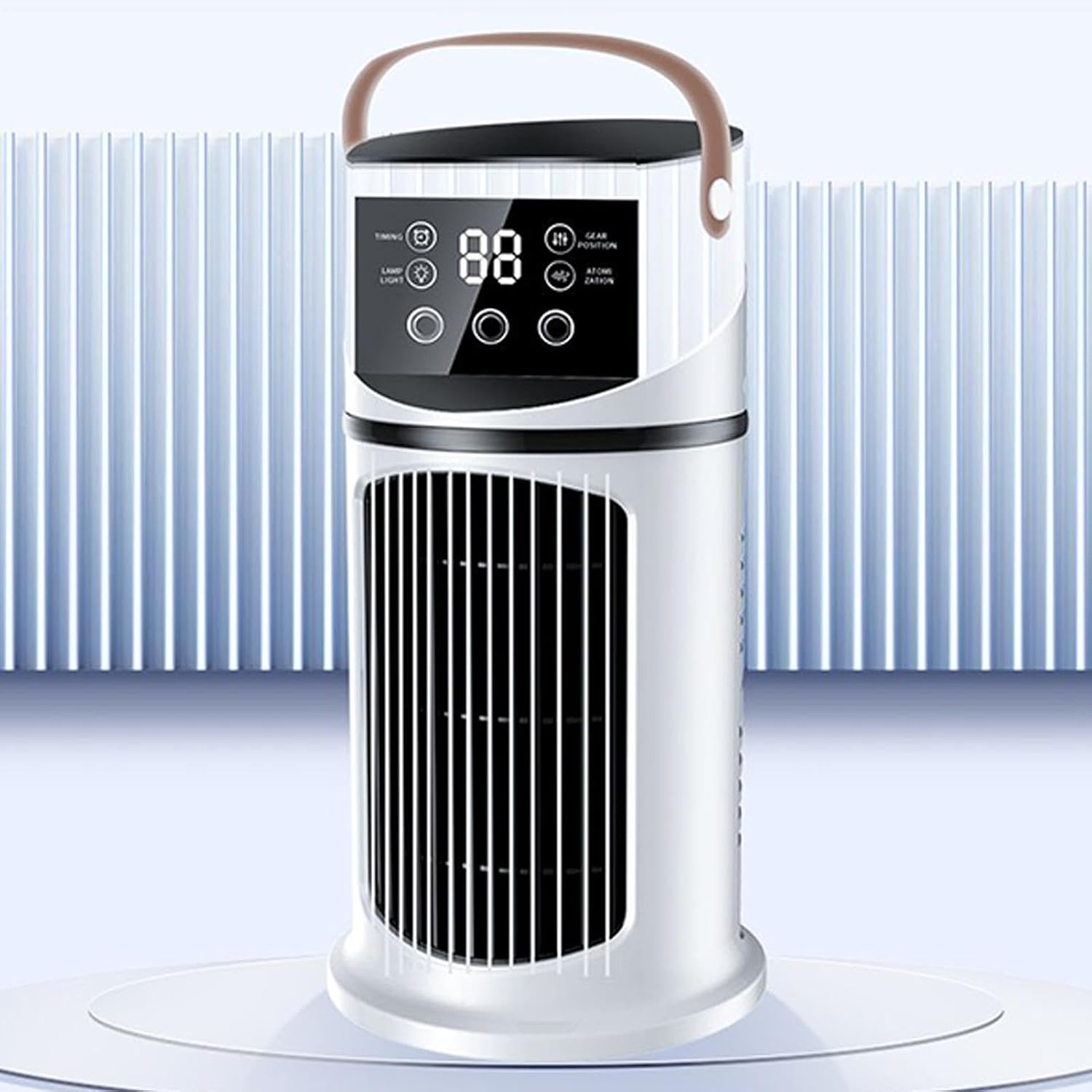  Ventilateur Climatiseur Mobile, 2 Modes Et 9 Vitesses Climatiseur Mobile Silencieux Portable Rafraîchisseur D'air, Refroidisseur Par Évaporation Mini Climatiseurs Portable Pour Chambre Bureau Voiture