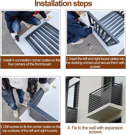  Housse De Protection En Métal Résistante Aux Intempéries Pour Pompe à Chaleur Et Climatiseur - Pour Unité De Climatisation Extérieure - 110 X 60 X 80 Cm - Pour Condensateurs Muraux Extérieurs