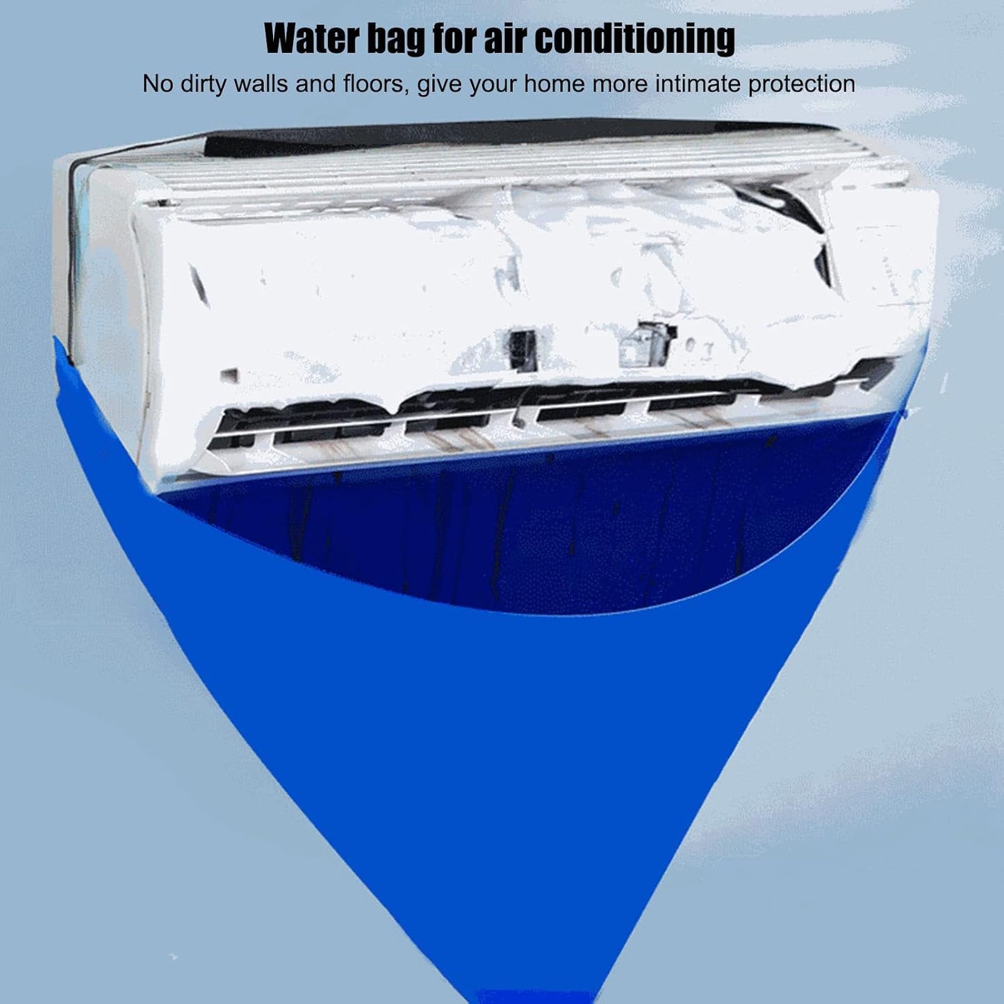  Housse De Nettoyage De Climatisation, étanche Et Anti-fuite épaissir, Nettoyage à Air Froid Double Couche, Sac De Service Lavage De Climatiseur Housse De Protection Sac De Nettoyage Outil De Lavage