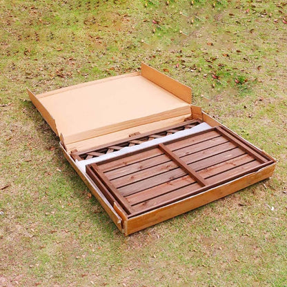 GENERIC Housse De Climatiseur En Bois Massif Et écran De Protection Pour Pompe à Chaleur – Support De Fleurs Décoratif Et Grille De Protection, Volet En Bois, Coque De Poubelle (100 X 43 X 94 Cm)