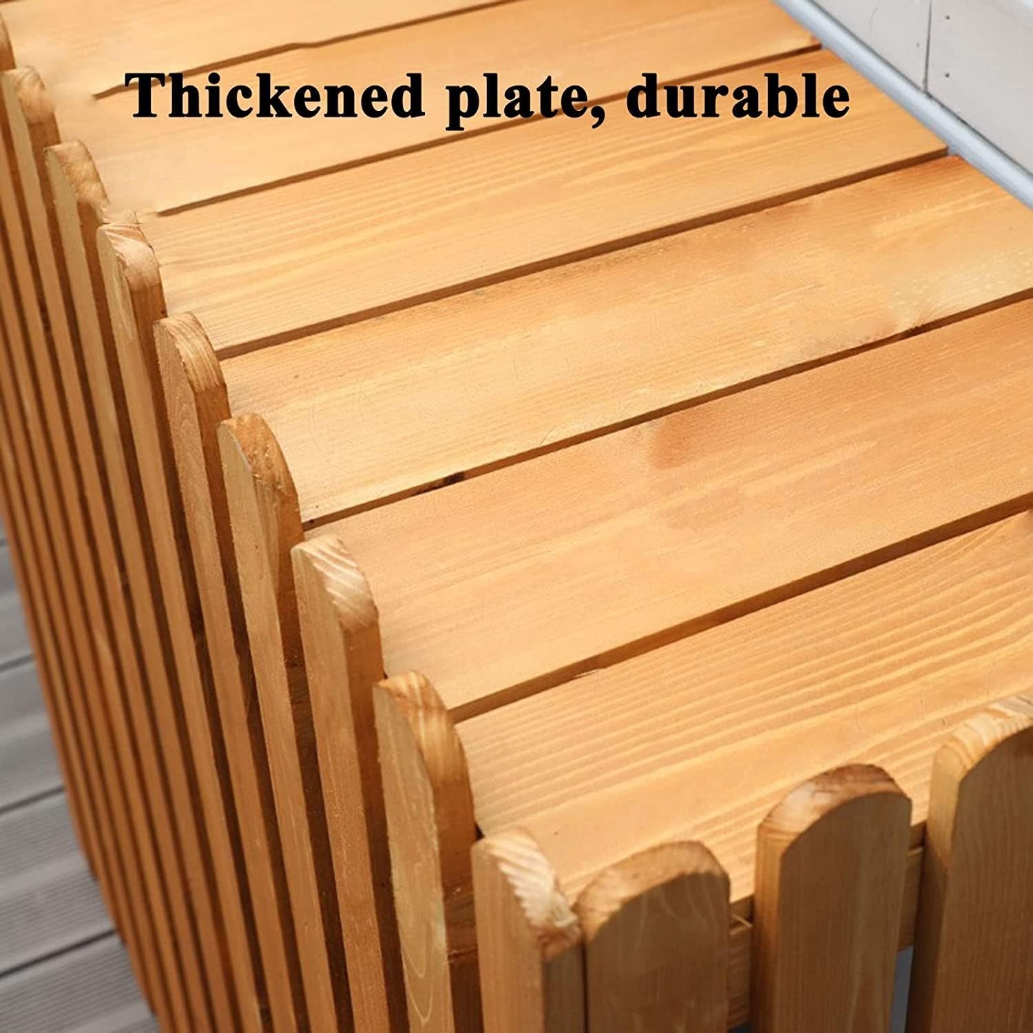 GENERIC Bâche De Protection Robuste Pour Climatiseur Extérieur - Pour L'intimité Et L'esthétique - Blanc - Taille De L'insert - Couverture En Bois Pour Climatisation - Pour Une Utilisation En Extérieur -