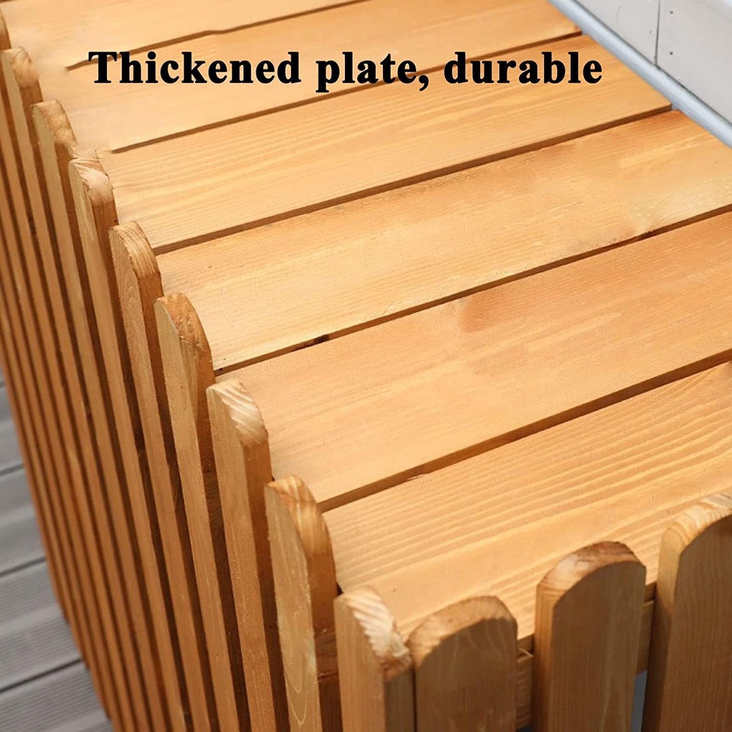 GENERIC Écran De Clôture Robuste Pour Climatiseur Extérieur Et Protection Pour Unités De Climatisation - Design En Bois Pour Cacher Le Climatiseur - Rose - Taille Rt