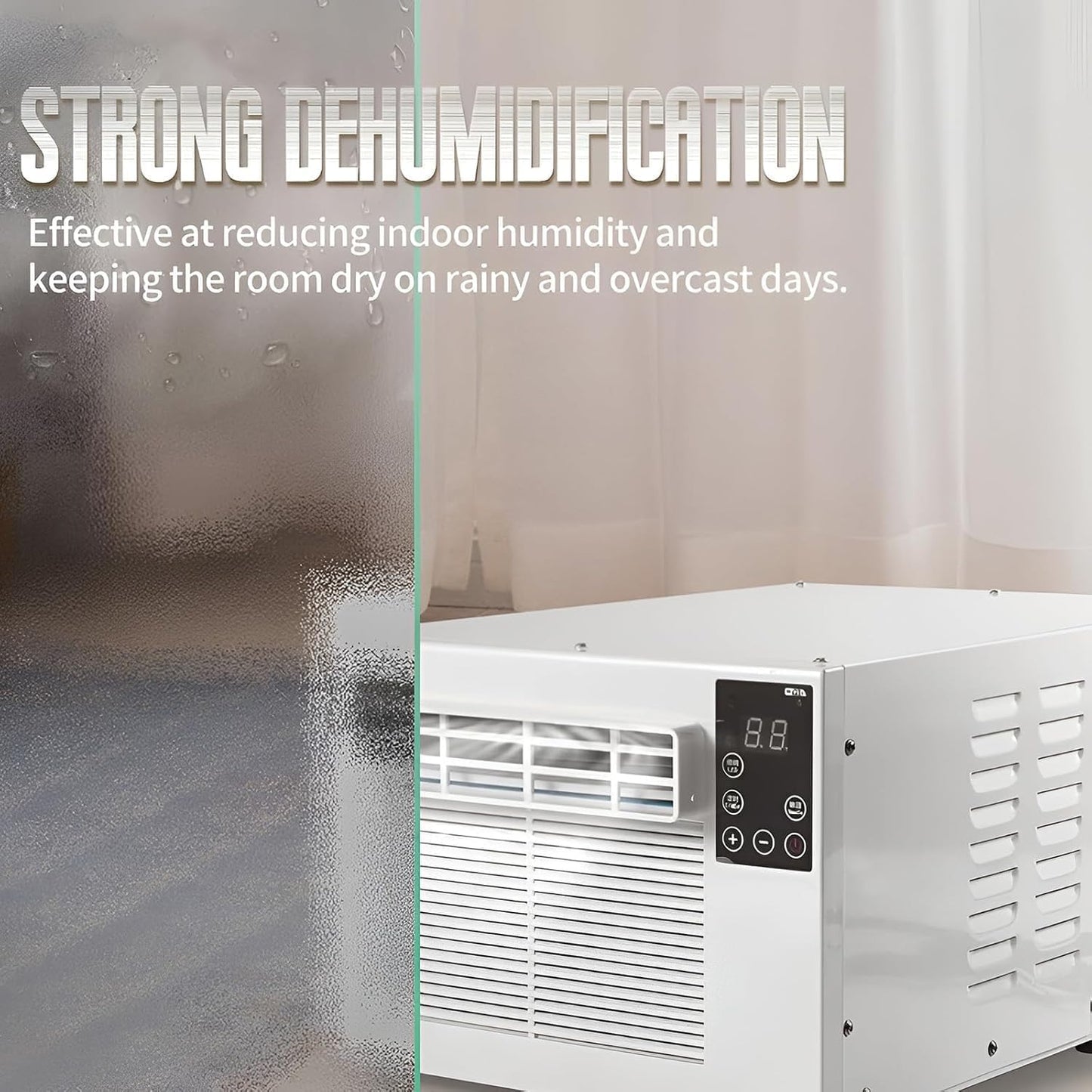 GENERIC Portable AC Unit 1900 BTU, Déshumidificateur Avec Roues Pour Chambre à Coucher.Utilisation Compacte De Faible Consommation D'énergie De Refroidisseur Personnel Efficace Utilisation De Faible Puissance