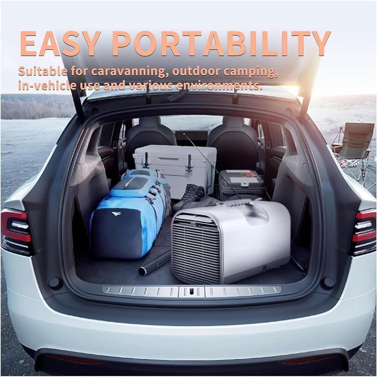  Climatiseur Portable, Déshumidificateur De Climatiseur De Refroidissement Rapide, 5100BTU Ac 600W, Consommation D’énergie, Mini Climatiseur Portable Pour Tente, Camping-car, Voiture