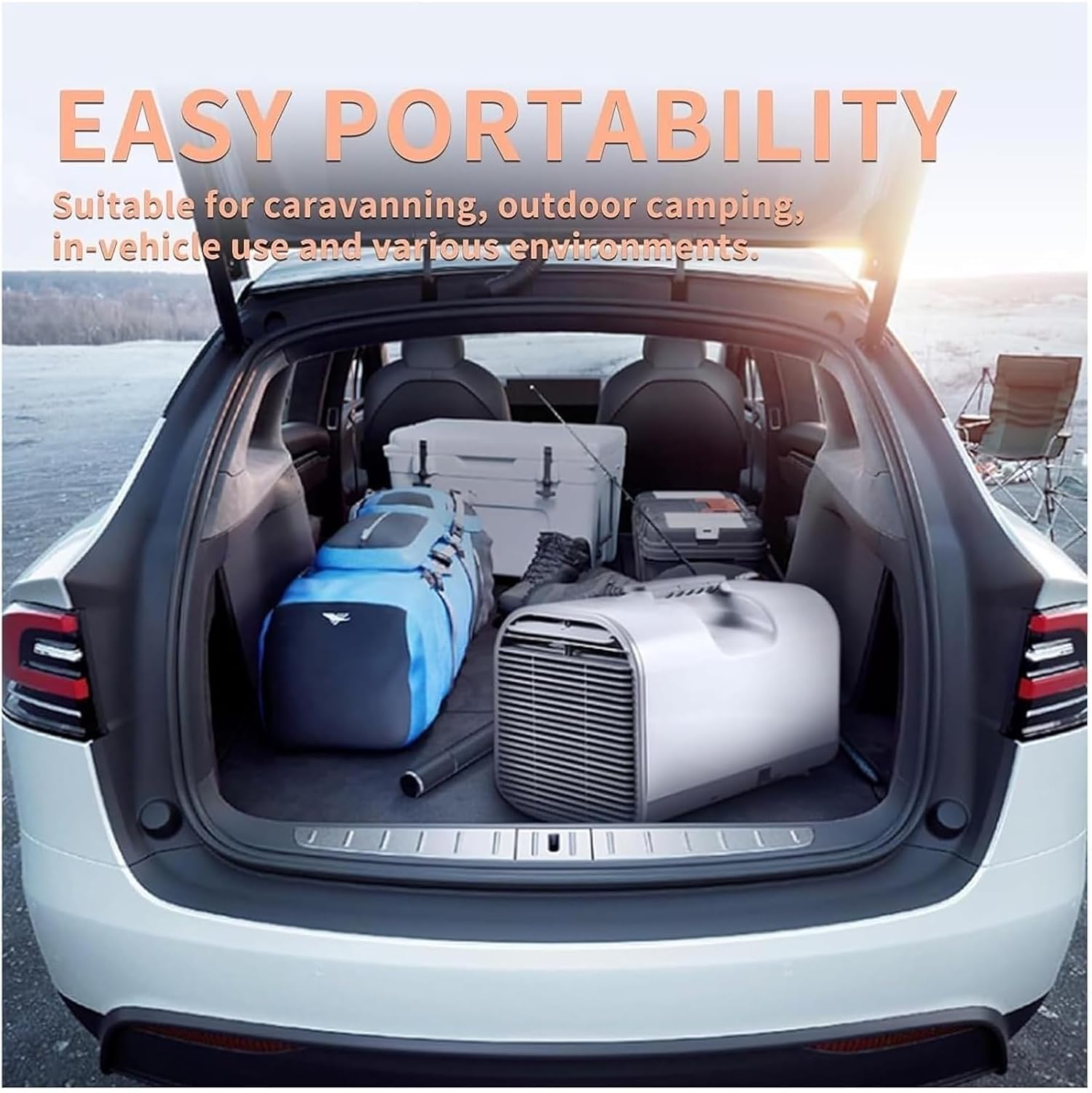  Climatiseur Portable, Déshumidificateur De Climatiseur De Refroidissement Rapide, 5100BTU Ac 600W, Consommation D’énergie, Mini Climatiseur Portable Pour Tente, Camping-car, Voiture