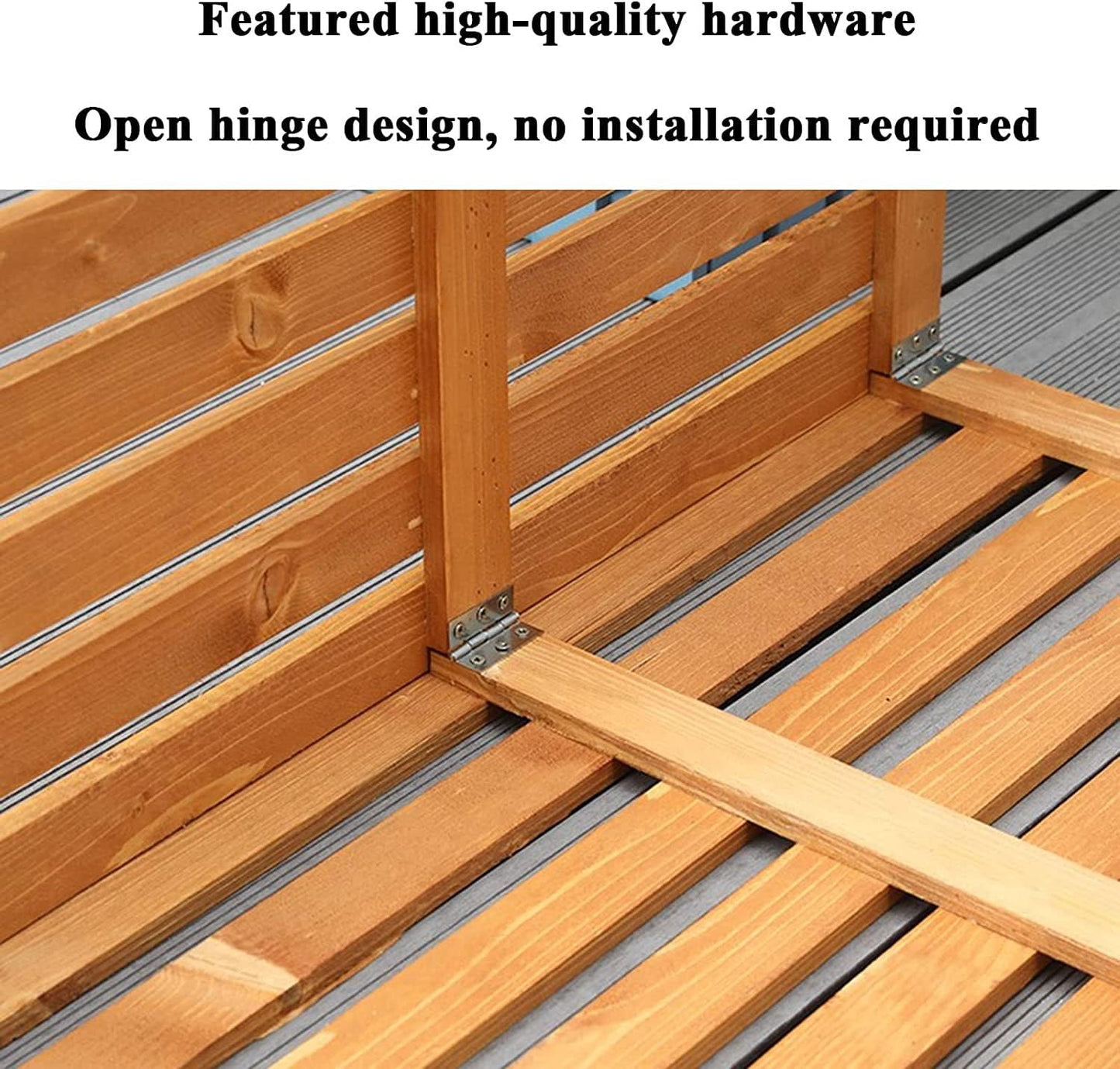 GENERIC Bâche De Protection Robuste Pour Climatiseur Extérieur - Pour L'intimité Et L'esthétique - Blanc - Taille De L'insert - Couverture En Bois Pour Climatisation - Pour Une Utilisation En Extérieur -