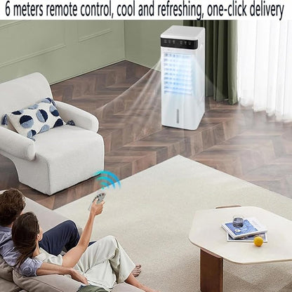  JATIBOSH Ventilateur De Refroidissement De Climatiseurs Portables Avec Refroidissement Sans Drainage 3 Vitesses Plus Grand Réservoir 46dB Silent 12h Timer Air Cooler Avec Ice Box Cooling AC Unit.