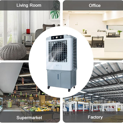  Home Essentials, Climatiseur Portable Avec Réservoir D'eau De 70 L | Aucune Fenêtre Nécessaire Pour Garage, Cour, Usage Commercial | Unité De Refroidi