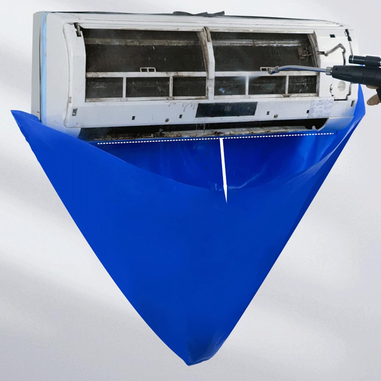  Housse De Nettoyage De Climatisation, étanche Et Anti-fuite épaissir, Nettoyage à Air Froid Double Couche, Sac De Service Lavage De Climatiseur Housse De Protection Sac De Nettoyage Outil De Lavage