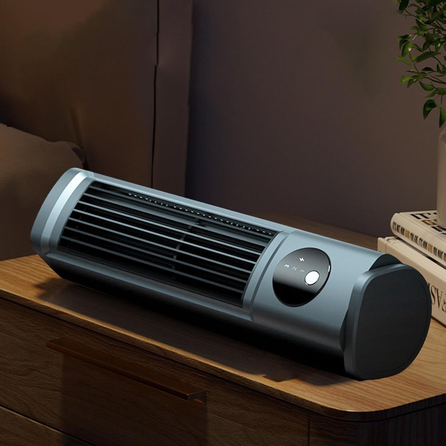 GENERIC Ventilateur De Climatiseur Portable Pour Voiture, Trois Vitesses Pour Petite Pièce AC, Refroidisseur D'air Rechargeable | Climatiseur Personnel, Climatiseur USB Avec Secouage Automatique De La Tête