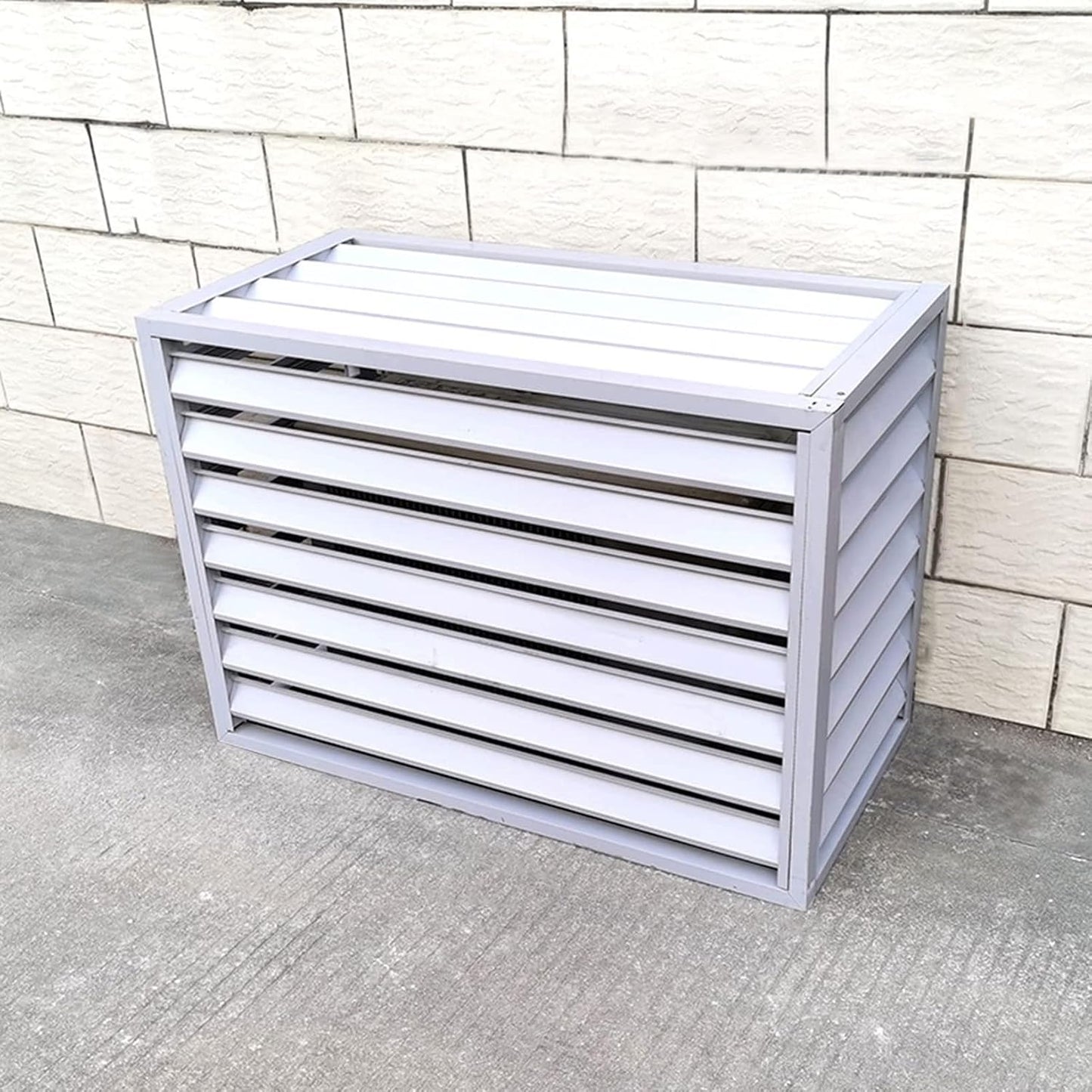 GENERIC Housse De Protection Pour Climatiseur Extérieur – Pare-vue Antivol Toutes Saisons – Housse Décorative Pour Climatisation Divisée Pour Unités Extérieures Et Protection élégante
