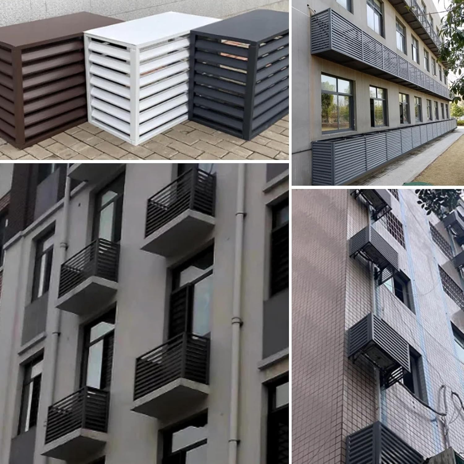  Housse De Protection En Aluminium Pour Mini Climatiseur Split - Protection Extérieure Résistante Aux Intempéries Pour Pompe à Chaleur - Design Durable Et élégant