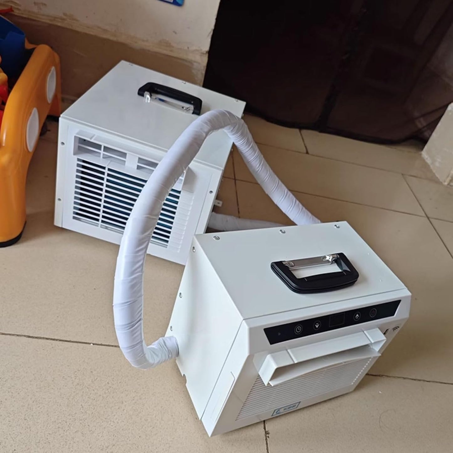  Climatiseur Split 13 000 Btu Avec Panneau Tactile, Télécommande Et Minuterie 24 H, Climatiseur Portable Pour La Maison, Le Bureau Et Le Camping, Assemblage Facile Requis
