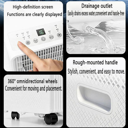  Climatiseur Portable Quiet Smart AC Cools 300 Sq.Ft, Remote Timer Sleep Mode Fenêtre Ventilateur De Refroidissement Pour Chambres à Coucher, Pas De Mur Requis