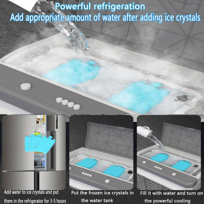 Refroidisseur D'air évaporatif Avec Grand Réservoir D'eau Télécommande 12 H Minuterie 120° Oscillation 3 Vitesses Climatiseurs Portables Pas De Tuyau Besoin Ventilateur De Refroidissement Pour Le Pati