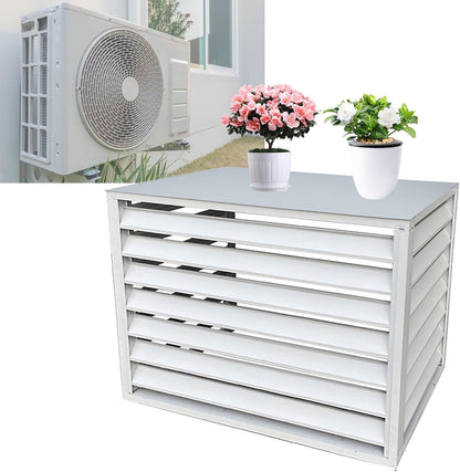 GENERIC Housse De Protection Pour Climatiseur Extérieur – Protection En Aluminium Pour Climatiseur 100 X 50 X 70 Cm, Idéale Pour L'isolation Des Animaux De Compagnie Et La Prévention Des Feuilles, Finition