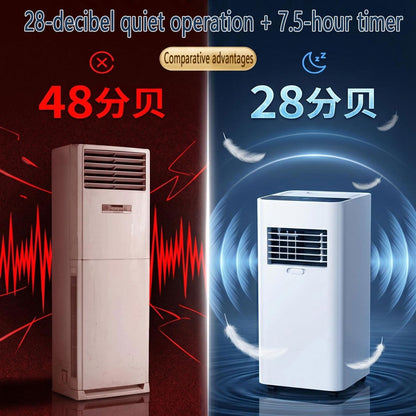  Climatiseur Portable Silencieux Smart AC Refroidit Jusqu'à 300 Sq.Ft. Avec Ventilateur Et Déshumidificateur, Affichage LED, Télécommande, Minuterie 24H, Kit De Fenêtre Pour Chambre à Coucher