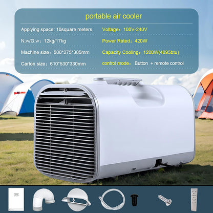 GENERIC Climatiseur Portable 4800 Btu - Unité Ac Compacte 4-en-1 & Déshumidificateur Pour Caravanes, Camping, Camping-car & Tente