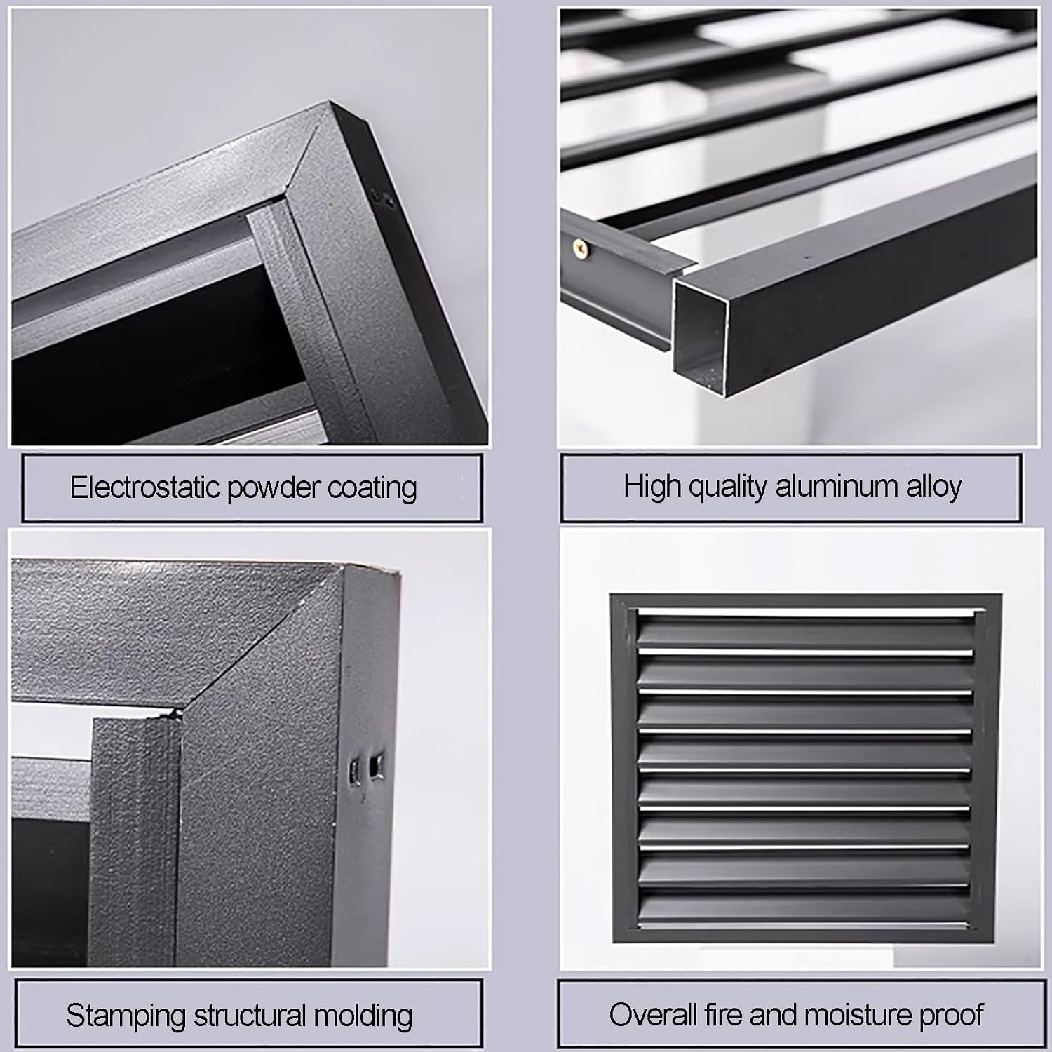 GENERIC Écran De Protection En Aluminium Pour Climatiseur Extérieur - Clôture élégante Pour Climatiseur - Protection Pour Pompe à Chaleur - Design Résistant Aux Intempéries