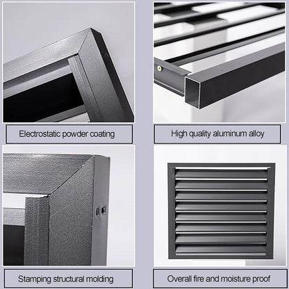 GENERIC Écran De Protection En Aluminium Pour Climatiseur Extérieur - Clôture élégante Pour Climatiseur - Protection Pour Pompe à Chaleur - Design Résistant Aux Intempéries