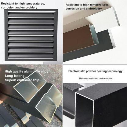 GENERIC Mini Housse En Aluminium Pour Climatiseur Et Pompe à Chaleur Pour Unité Extérieure, Protection Contre Les Intempéries, Protection Durable Pour Systèmes CVC