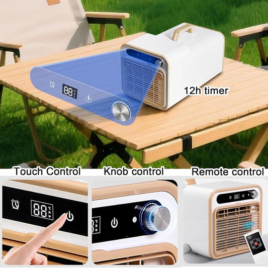  Compact Split AC 5000 BTU, Unité De Refroidissement Portable Avec Télécommande, Fonctionnement Silencieux Pour La Tente De VR De Chambre à Coucher, Aucun Kit De Fenêtre Nécessaire, Conception De Poign