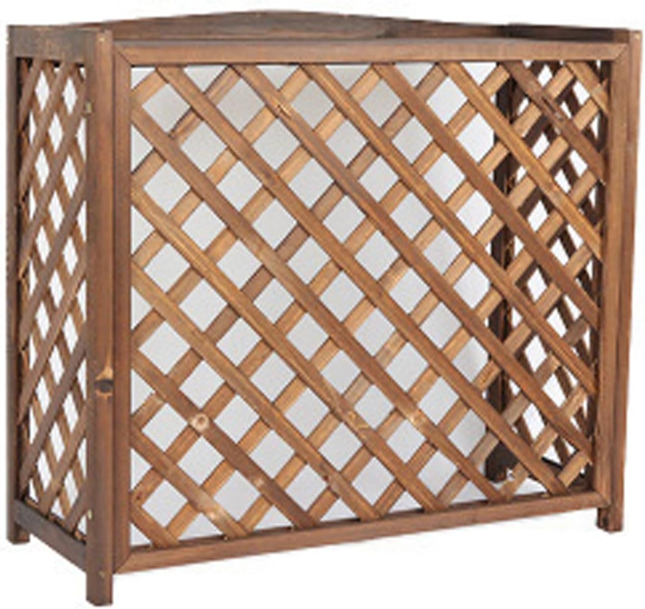 GENERIC Housse De Protection Pour Climatiseur D'extérieur – Protection En Bois Massif Résistant Aux Intempéries – Design Toutes Saisons – Décoration D'intérieur élégante – Idéale Pour La Maison Et Le Jardin