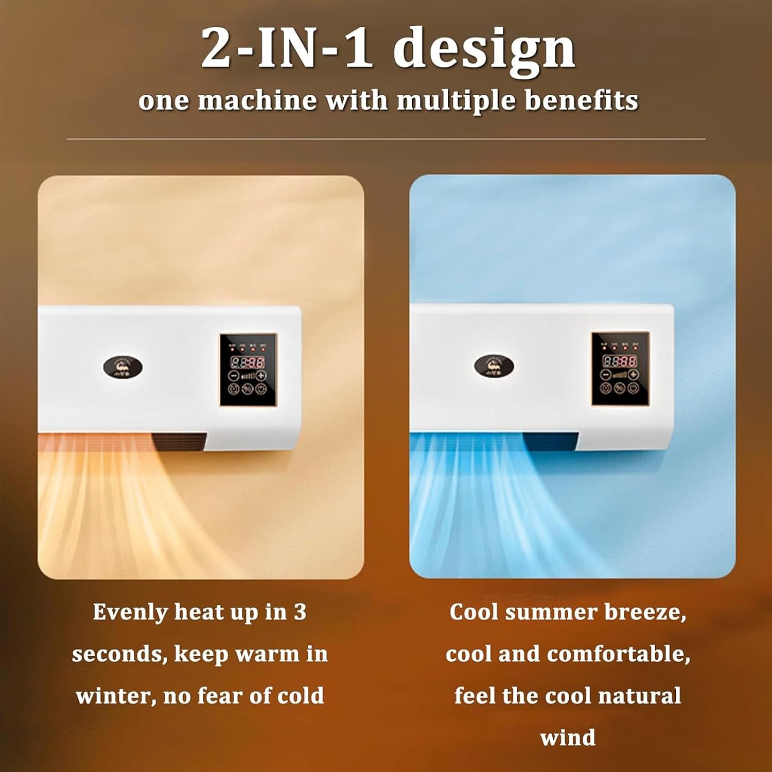 GENERIC Unité De Climatisation Portable Sans Conduit 2 En 1