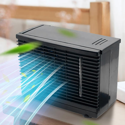  Ventilateur De Climatisation Portable Pour Voiture - Ventilateur Climatiseur Pour Véhicule - Rafraîchisseur D'Air Évaporatif 12V Pour Camion Camping-Car Voyage Sous-Sol Chambre Garage