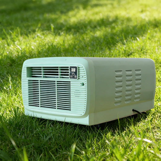  Portable AC 2200BTU Unité De Refroidissement Compacte Pour Les Petites Pièces RVs Camping Consommation De Faible Puissance Avec Panneau De Contrôle Et Climatiseur Efficace Sur Le Plan De La Minuterie
