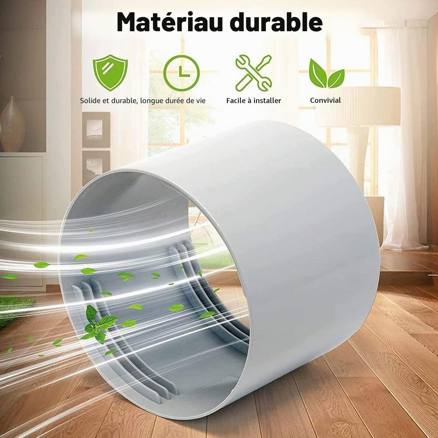 Adaptateur De Tuyau D'échappement Climatiseur Ø130mm,Climatiseur Adaptateur De Tuyau De Fenêtre,Pour Climatisation,Déshumidificateur,Sèche Linge