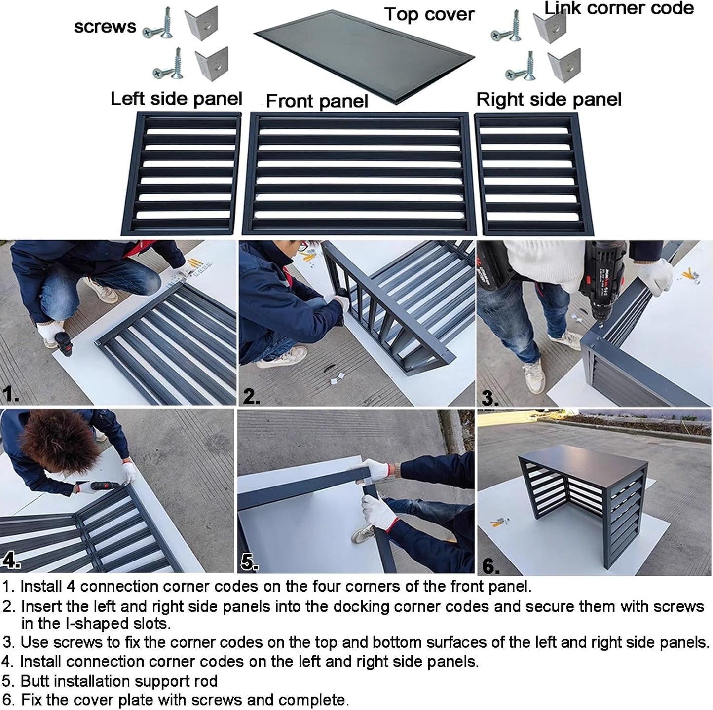  Housse De Protection En Aluminium Pour Climatiseur Et Pompe à Chaleur, Résistante Aux Intempéries, Blanc Et Gris, Taille 100 – Idéal Pour Toutes Les Saisons