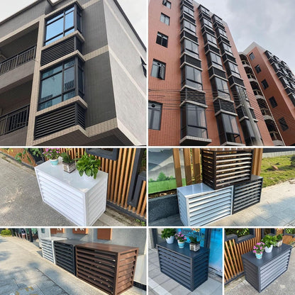 GENERIC Housse De Climatiseur Et Pompe à Chaleur D'extérieur – Protection En Aluminium Pour Unités Extérieures, Résistant Aux Intempéries, S'adapte à La Plupart Des Systèmes Mini Split, Installation Facile