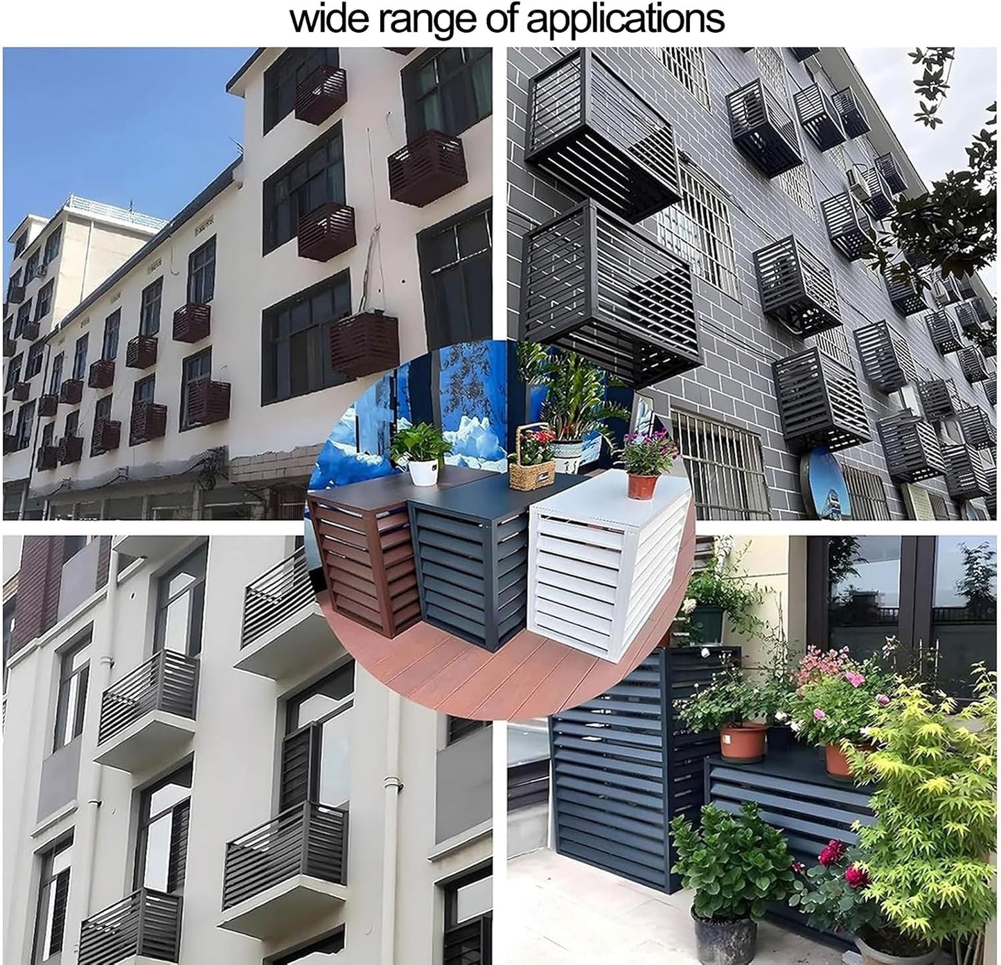 Housse De Protection Pour Climatiseur Extérieur – Ions D'aluminium Résistant Aux Intempéries Pour Unités AC 1,5P/2-3P/5P Et Pompes à Chaleur, Empêche Les Débris Et Le Feuillage