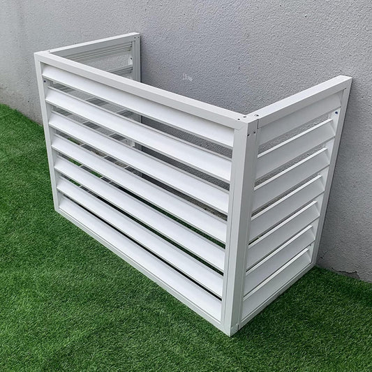  Housse De Protection Pour Climatiseur Extérieur – Résistant Aux Intempéries Et Antivol – Clôture D'intimité Décorative Pour Protection Des Unités Extérieures Et Design élégant