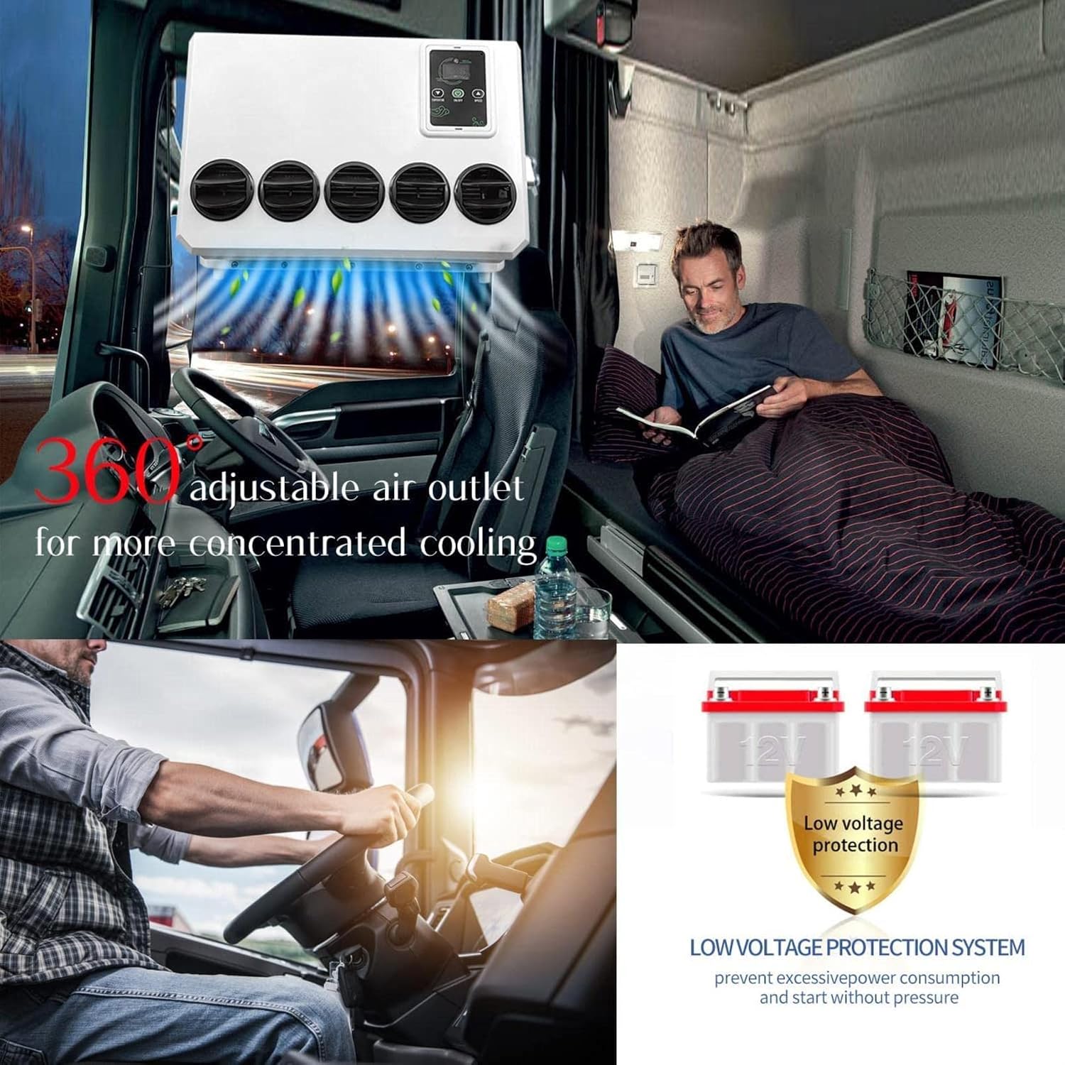 GENERIC Climatiseur 12 V DC – Unité De Climatisation Compacte Pour Camping-cars Et Camions électriques