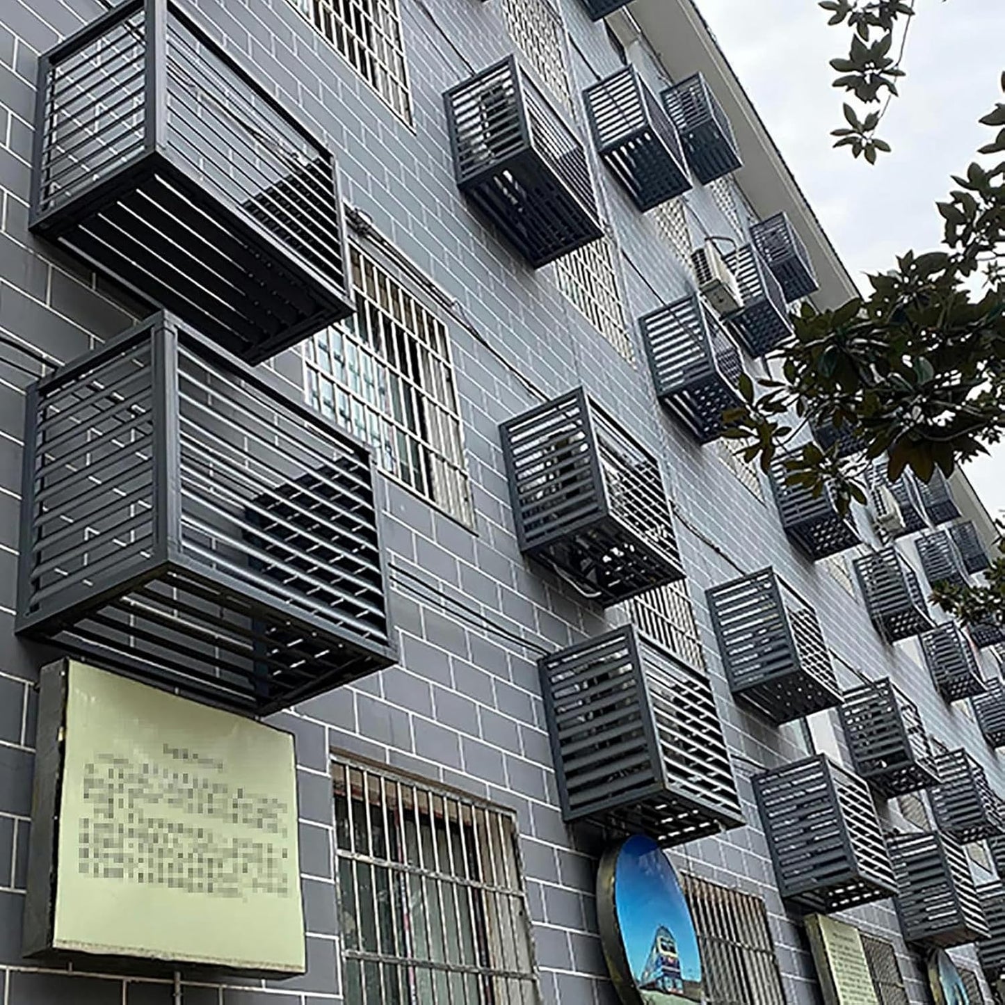 GENERIC Housse De Protection Résistante Aux Intempéries Pour Climatiseur Extérieur – Clôture Antivol Pour Climatiseurs Divisés – Protection Contre Les Intempéries – Convient à La Plupart Des Unités