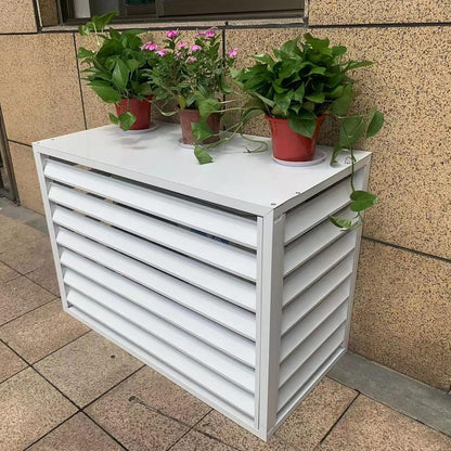 GENERIC Housse De Protection Pour Climatiseur Extérieur – Pare-vue Antivol Toutes Saisons – Housse Décorative Pour Climatisation Divisée Pour Unités Extérieures Et Protection élégante