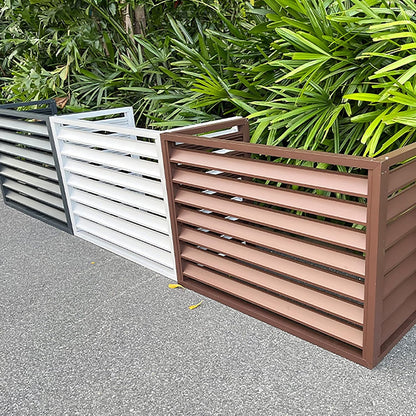  Housse De Protection Pour Climatiseur Extérieur – Résistant Aux Intempéries Et Antivol – Clôture D'intimité Décorative Pour Protection Des Unités Extérieures Et Design élégant