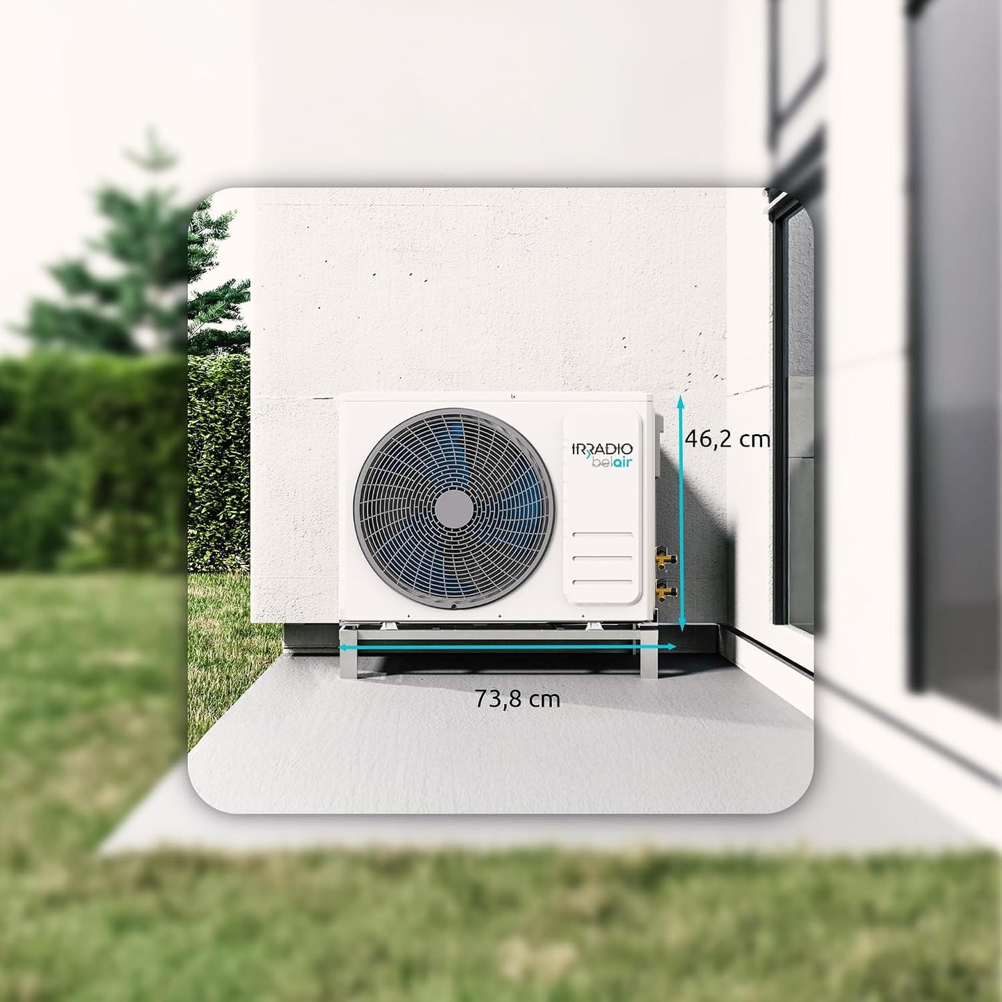  ALASTOR 9 Climatiseur Inverseur 9000 BTU Avec Pompe à Chaleur, Gaz R32, Classe A++/A+, Télécommande LCD Sans Fil, écran LCD, Filtres Lavables, Minuterie Programmable