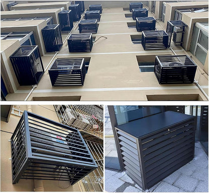  Housse De Protection Pour Climatiseur Extérieur, Résistante Aux Intempéries Et Durable, Pour Unités Extérieures, Protection De Clôture En Aluminium, Support De Fleurs, Po