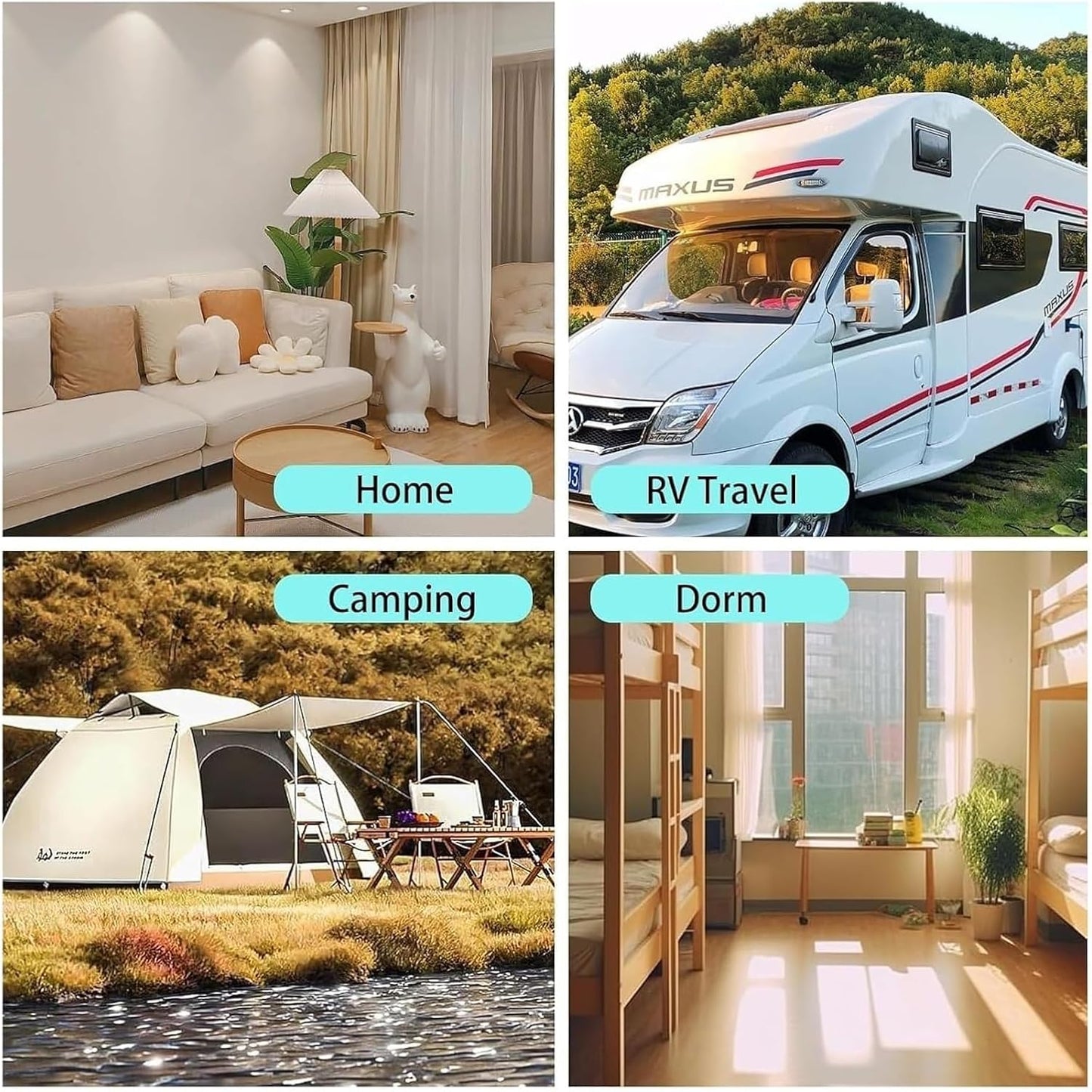  Climatiseur Portable, Déshumidificateur De Climatiseur De Refroidissement Rapide, 5100BTU Ac 600W, Consommation D’énergie, Mini Climatiseur Portable Pour Tente, Camping-car, Voiture