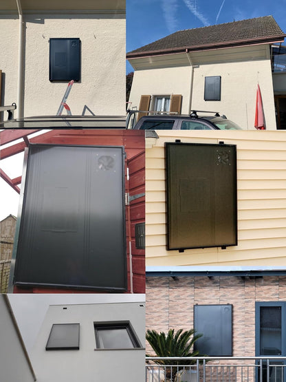 Aérotherme Solaire Chauffage Climatiseur Climatisation D'extraction Ventilateur Thermique Panneau Déshumidificateur Pompe à Chaleur Ventilation (OS32LCD)