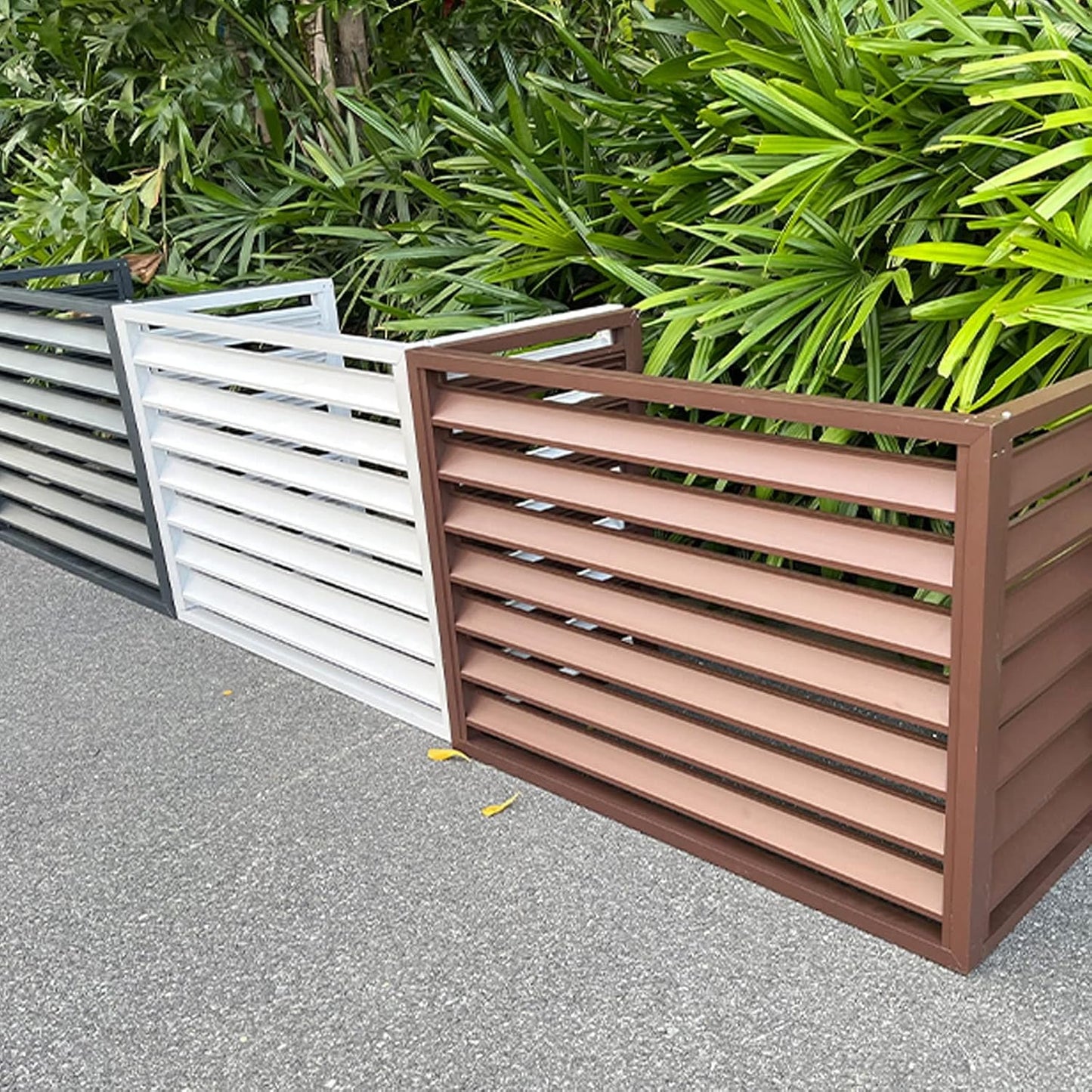 GENERIC Housse De Protection Pour Climatiseur, Mini Unité Divisée, Protection Antivol En Aluminium Robuste, Réduit Les Pertes D'énergie Et Les Dommages Causés Par Les Intempéries, Ajustement Universel.