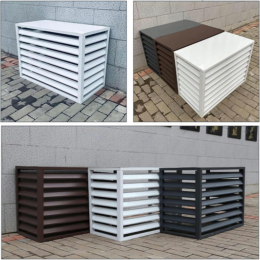  Housse De Protection Pour Climatiseur Extérieur, Résistante Aux Intempéries Et Durable, Pour Unités Extérieures, Protection De Clôture En Aluminium, Support De Fleurs, Po